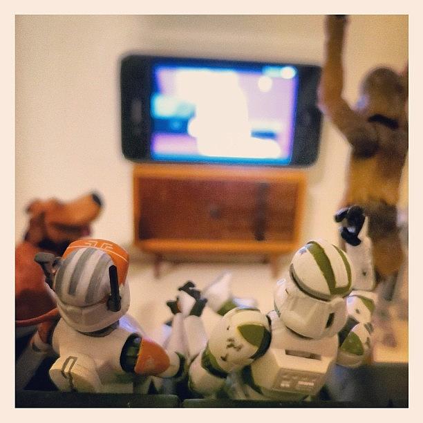 Toy Photograph - Watching Olympics With The Homies #toy by Timmy Yang
