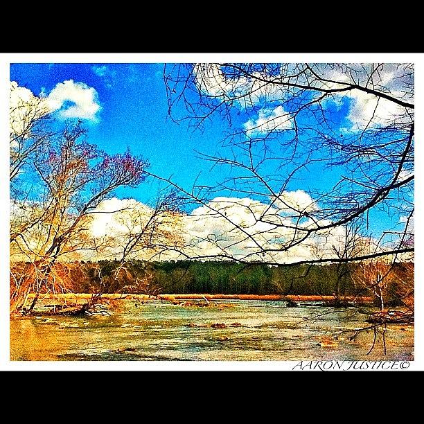 Nature Photograph - #water #catawbariver #landsfordcanalsc by Aaron Justice
