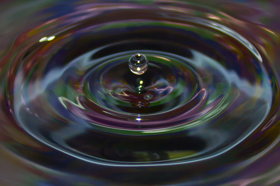 Abstract Photograph - Water Drop No.7 by Nadya Ost