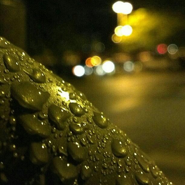 Abstract Photograph - #water #drops #night #macro #closeup by The Textury