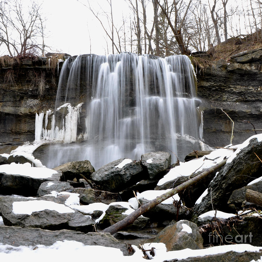 Water Falls At Rock Glen Photograph by Ronald Grogan