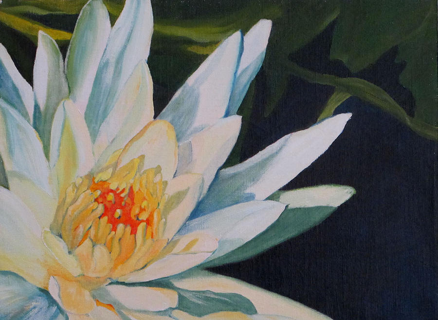 Water Lilly Painting by Deborah Farley - Fine Art America