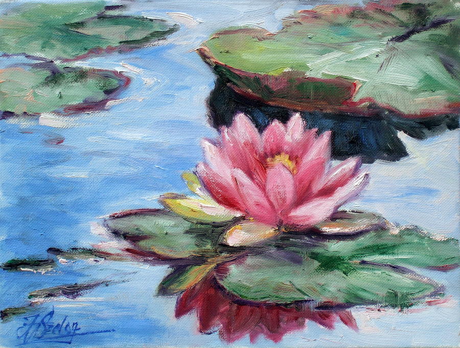 Water lily Painting by Irek Szelag
