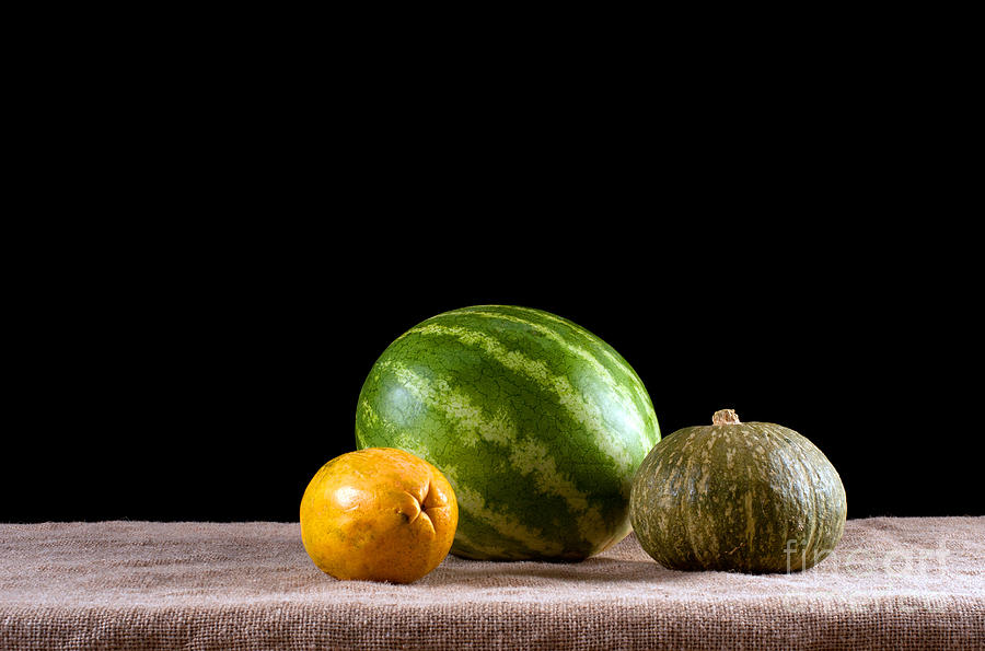 Water Melon Squash Papaya Photograph by Catherine Lau