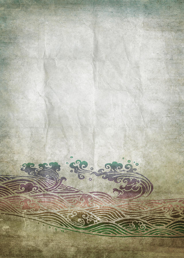 Water Pattern On Old Paper Photograph by Setsiri Silapasuwanchai