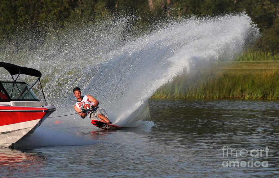Water Skiing 11 Photograph by Vivian Christopher