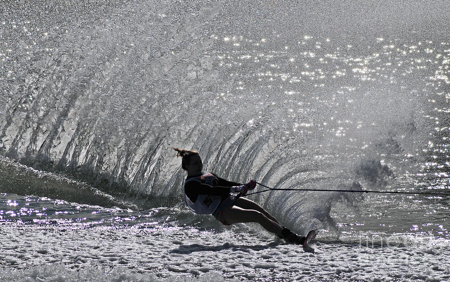 Water Skiing 3 Photograph by Vivian Christopher