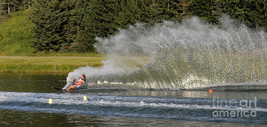 Water Skiing 4 Photograph by Vivian Christopher