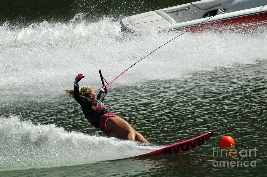 Athlete Photograph - Water Skiing Magic of Water 28 by Bob Christopher
