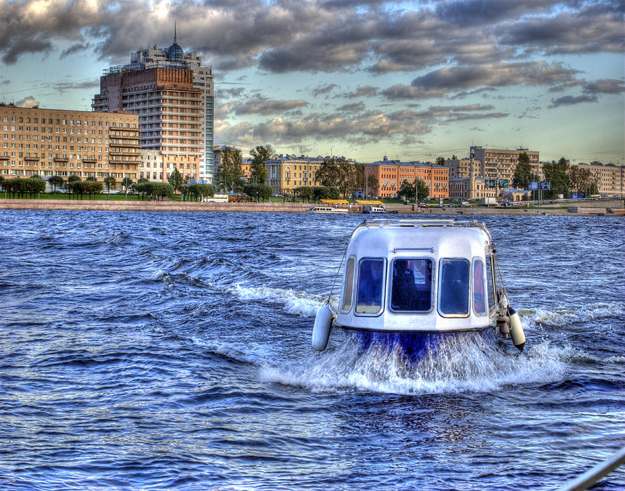 WATER TAXI. St Petersburg. Russia Photograph by Juli Scalzi