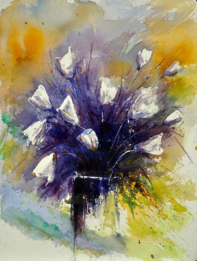 Flower Painting - Watercolor 214072 by Pol Ledent