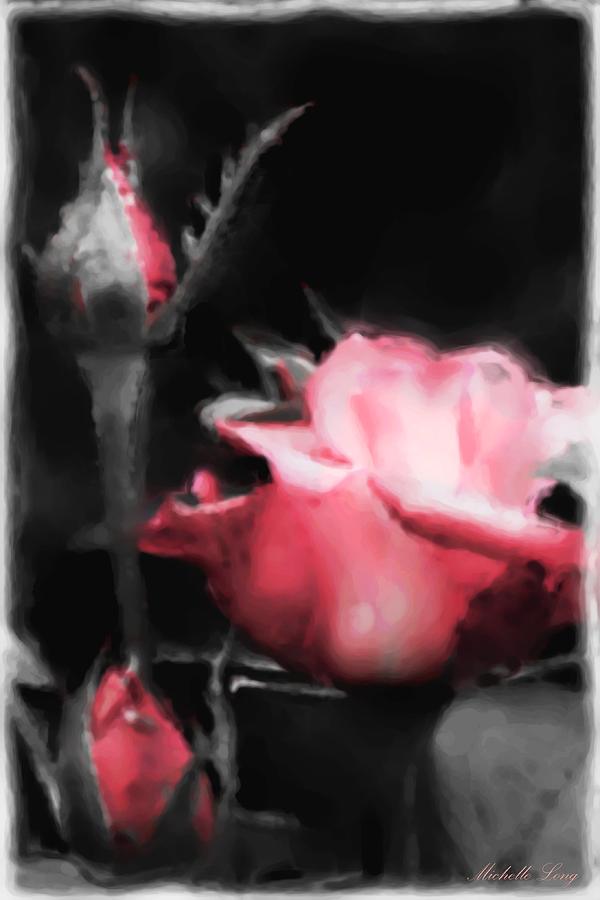 Watercolor Rose Painting by Michelle Joseph-Long