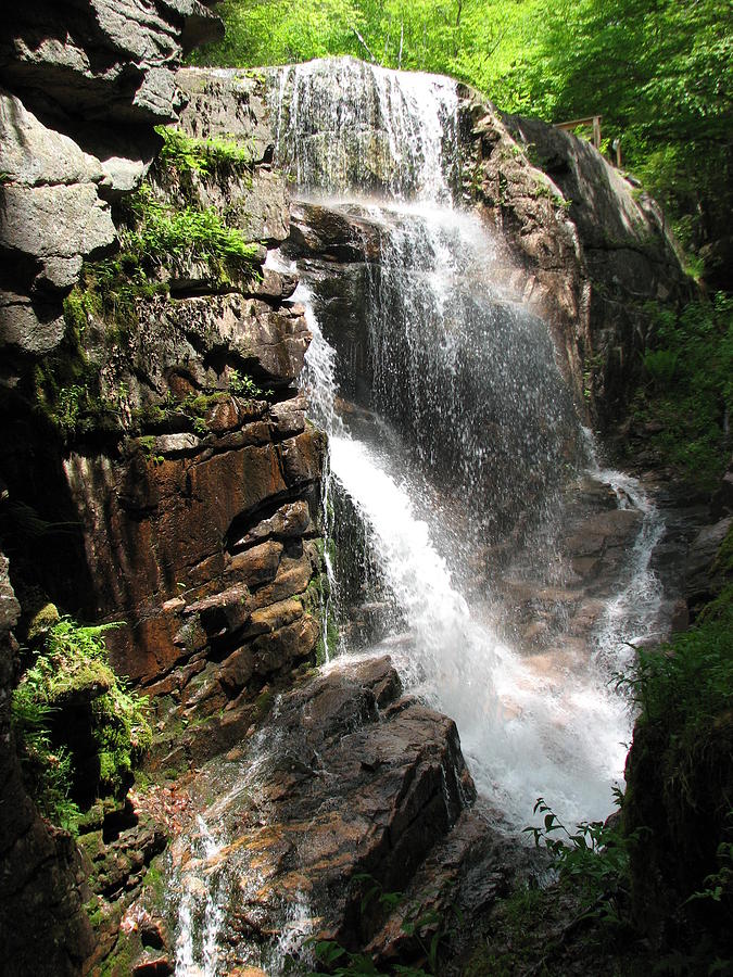 Waterfall at the Flume Photograph by Charlene Reinauer