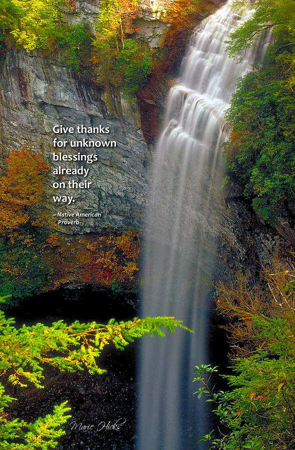 Waterfall Blessings Photograph by Marie Hicks