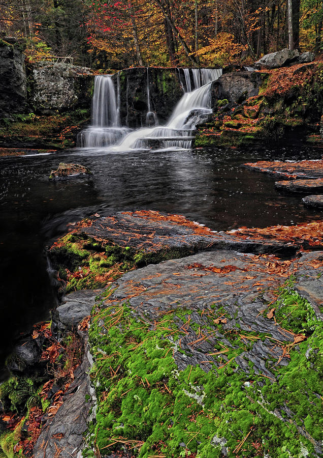 Fall Photograph - Waterfall Childs State Park by Dave Mills