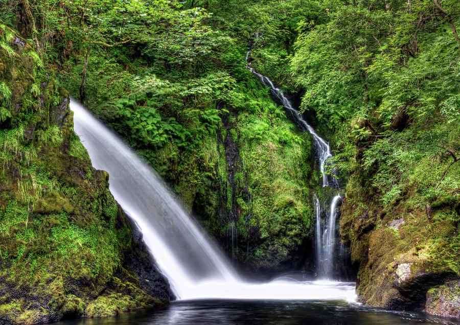 Waterfall  Photograph by Gouzel -