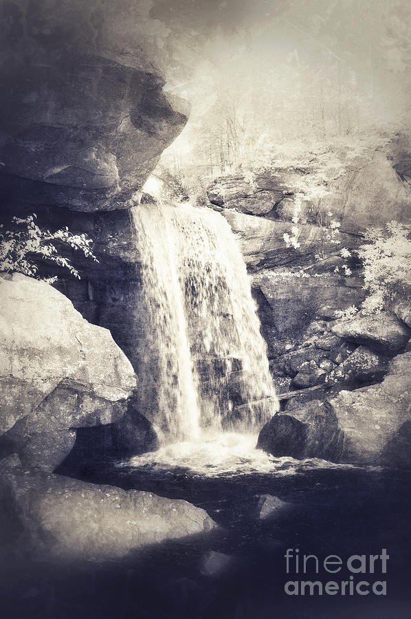 Waterfall in Infrared Photograph by Jill Battaglia