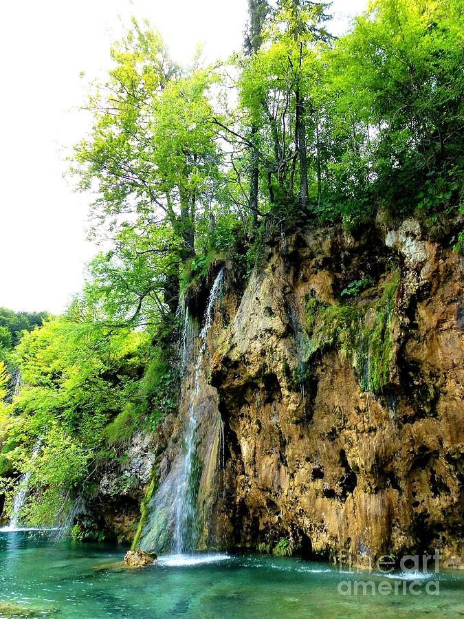 Waterfall in Plitvice Croatia Photograph by Amalia Suruceanu