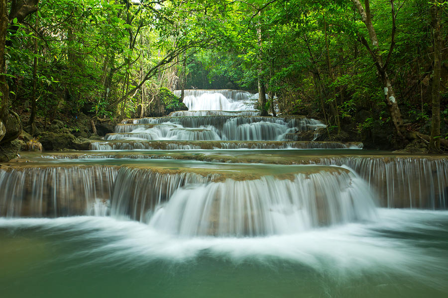 Waterfall in Thailand Photograph by Amornthep Chotchuang - Fine Art America