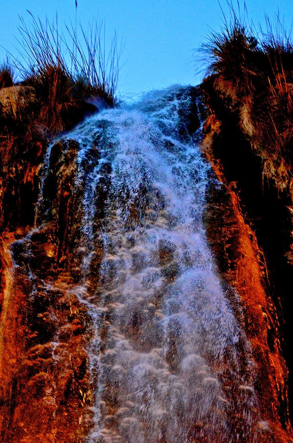 Waterfall Photograph - Waterfall In The Night by Radoslav Rundic