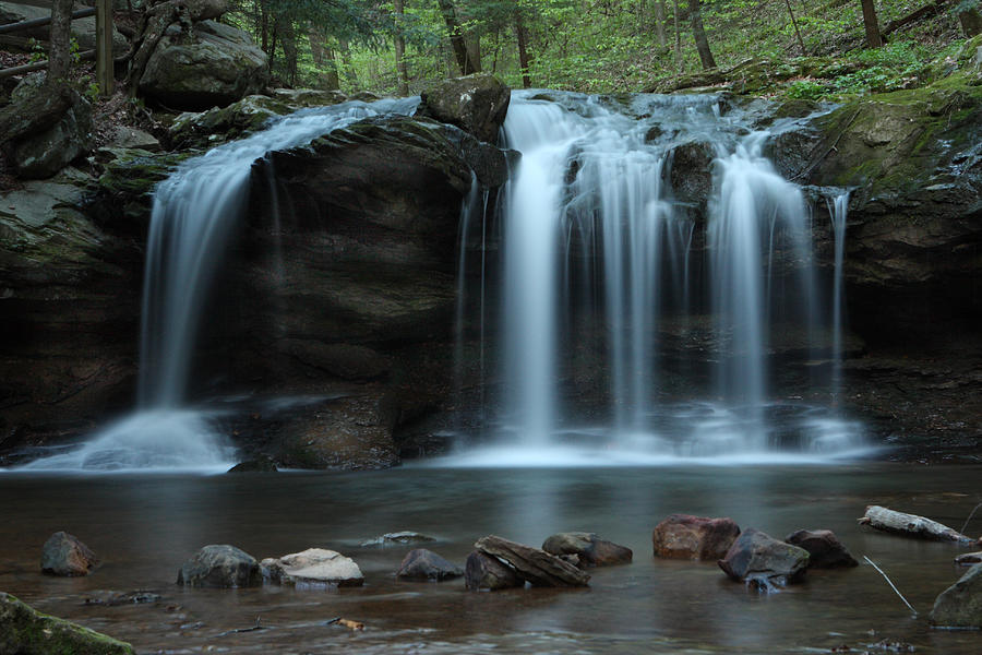 Waterfall On Flat Fork Photograph by Daniel Reed
