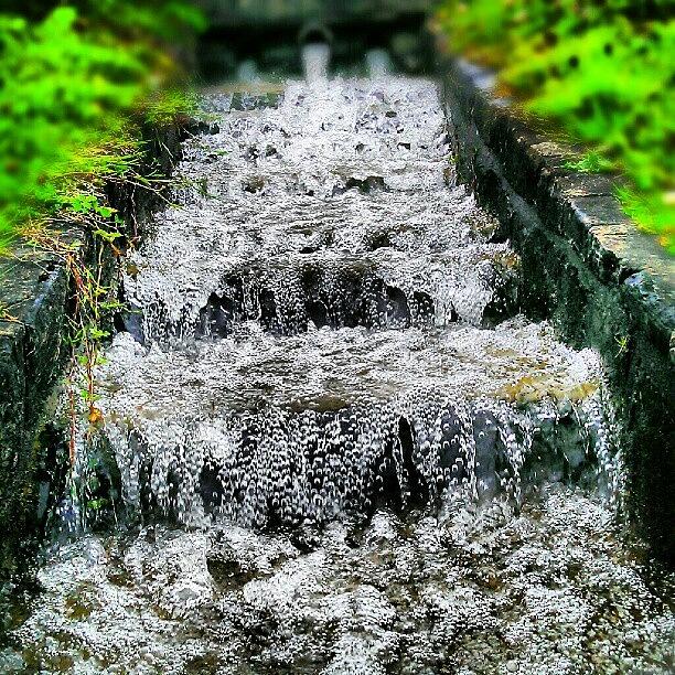 Summer Photograph - #waterfall #water #wet #summer #outside by Peter Dickinson