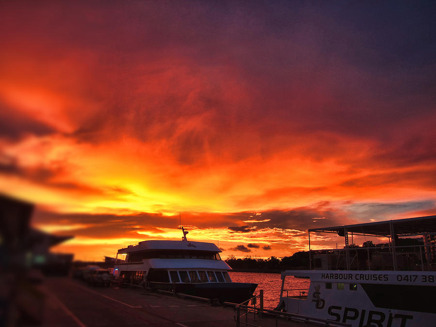 Waterfront Sunset Photograph by Douglas Barnard