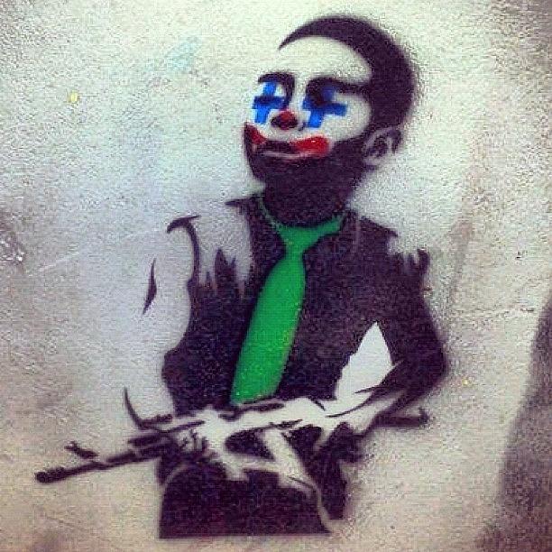 Streetart Photograph - #waterloo #gun #clown #ighub #igers by Neil Ormsby