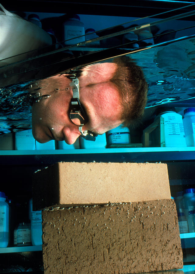 Goggle Photograph - Waterproof Bricks by Volker Steger
