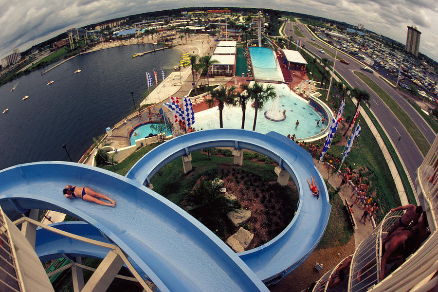 Waterslide At Wet And Wild Photograph