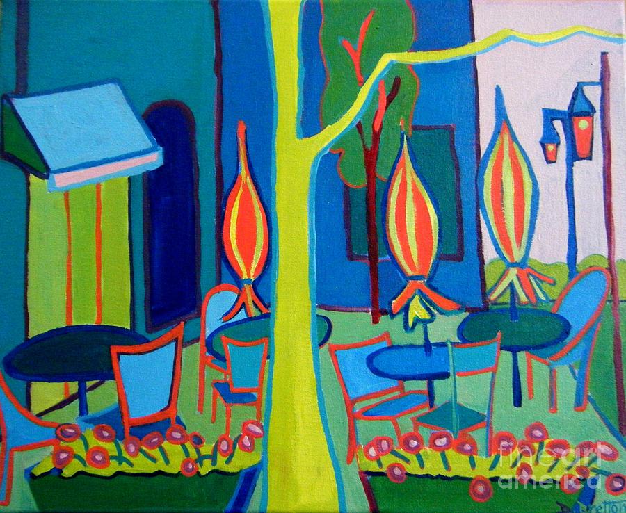 Summer Cafe Painting by Debra Bretton Robinson