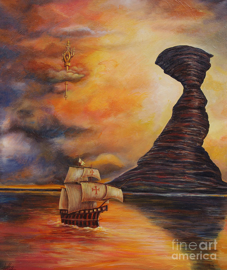 Waterworld II Painting by Shelly Leitheiser