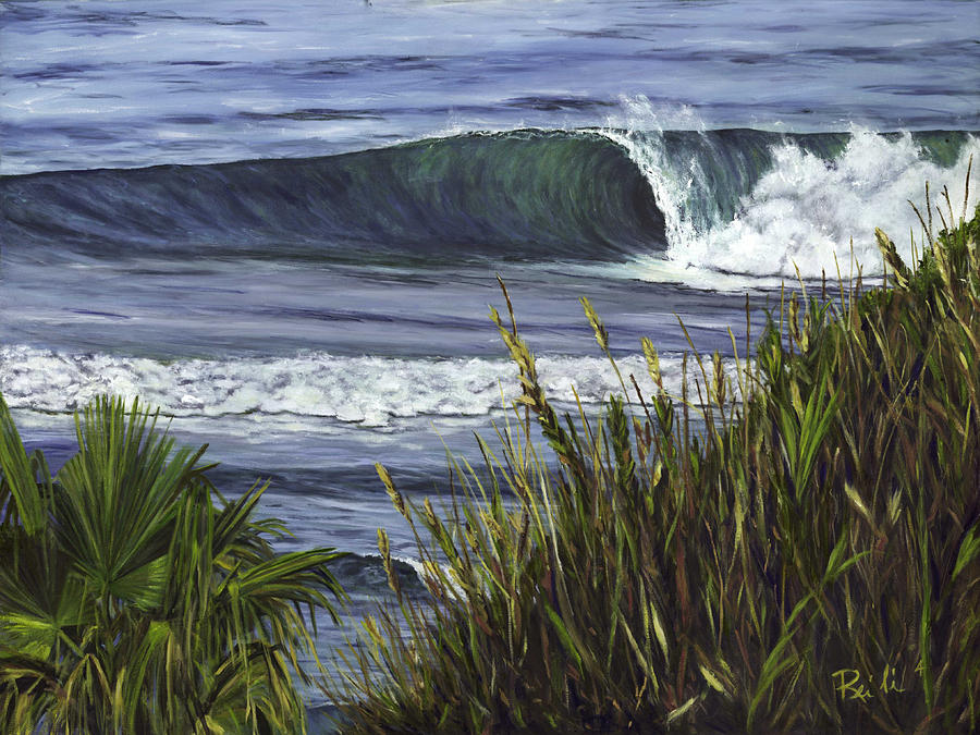 Wave 4 Painting by Lisa Reinhardt