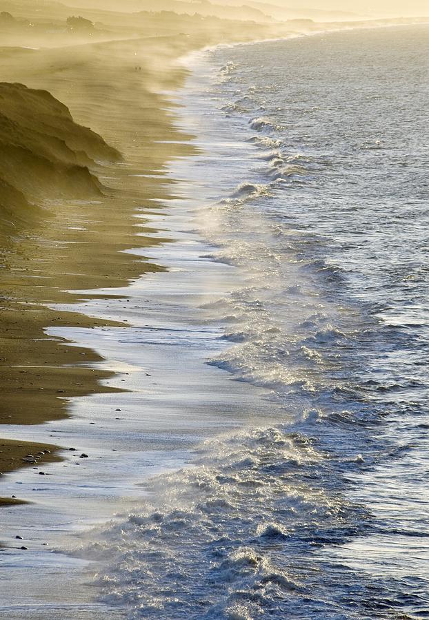 Beach Photograph - Wave Breaking by Adrian Bicker
