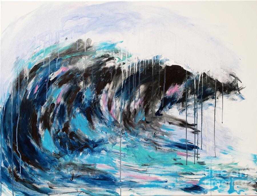 Wave number 3 Painting by Lidija Ivanek - SiLa