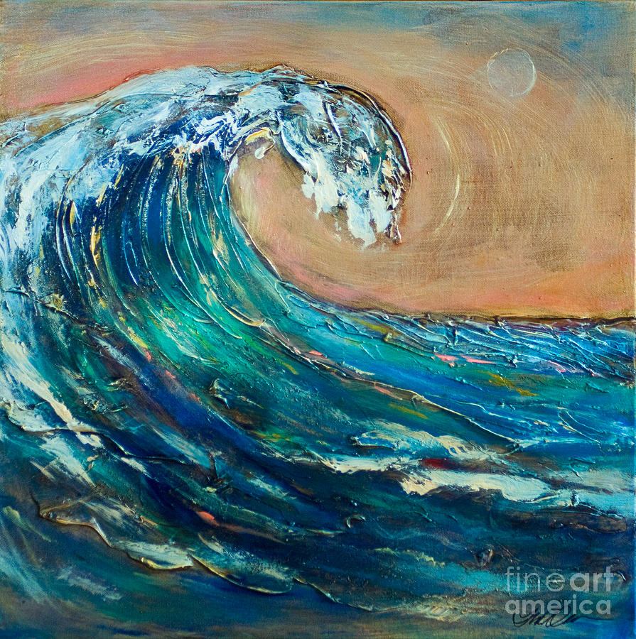 Wave to the South Painting by Linda Olsen