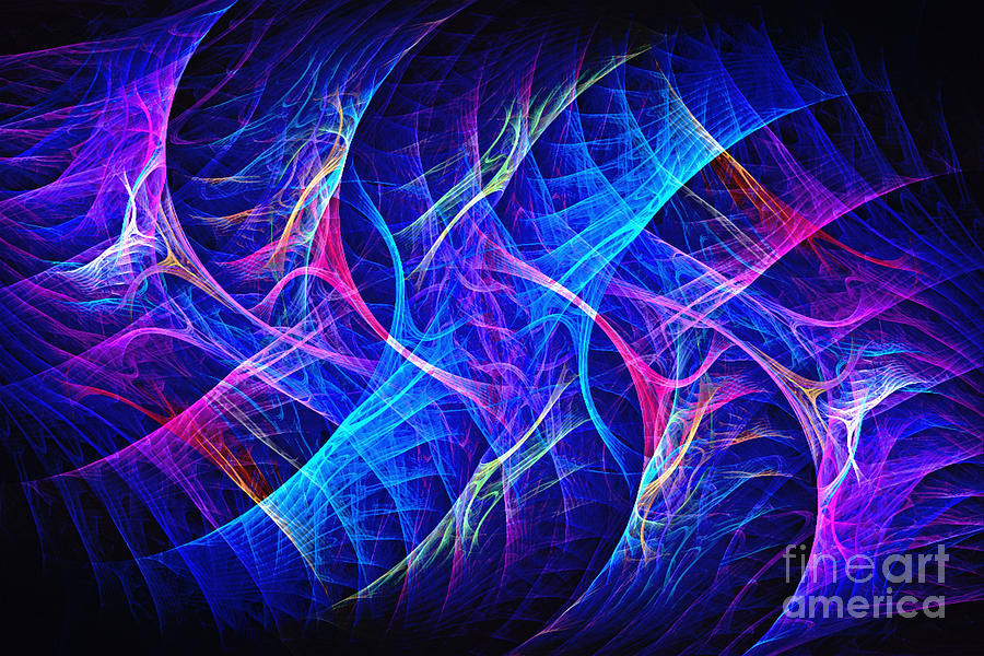 Waves Abstract Digital Art by Ester McGuire | Fine Art America