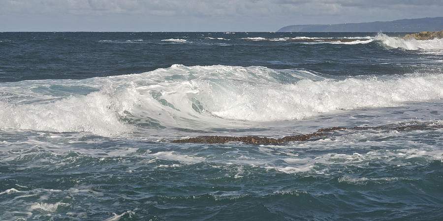 Waves Breaking 7952 b Photograph by Michael Peychich