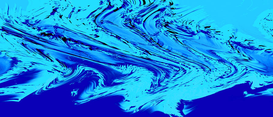 Waves of Abstraction Photograph by DigiArt Diaries by Vicky B Fuller