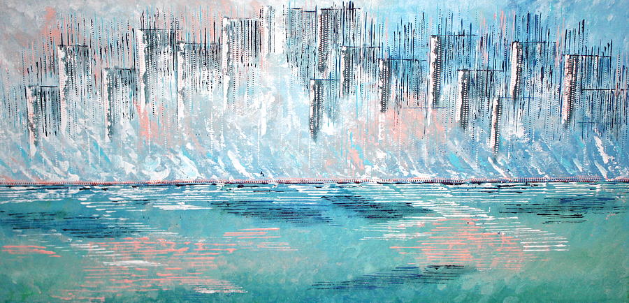 Waves on the Drive- SOLD Painting by George Riney