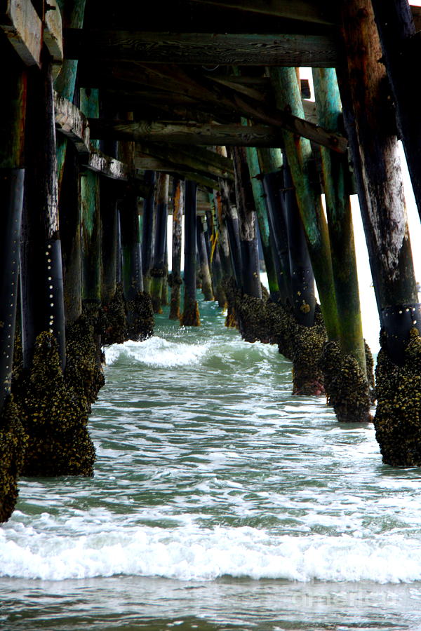 Waves Under the Pier Photograph by C Nakamura