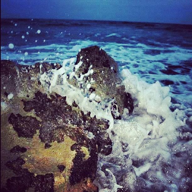 Reef Photograph - #waves #water #ocean #sea #seafoam by Megan Petroski 