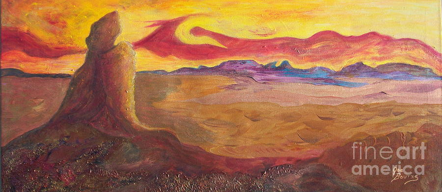 Southwest Painting - Way Out West by Joe Bourne