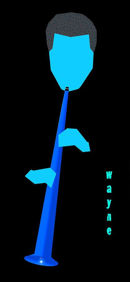 Jazz Digital Art - Wayne Shorter Blue by Victor Bailey