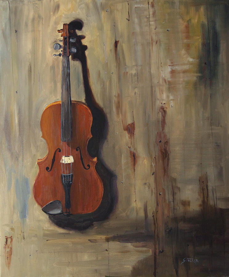 Wayne's Fiddle Painting by Mike Stocker - Fine Art America