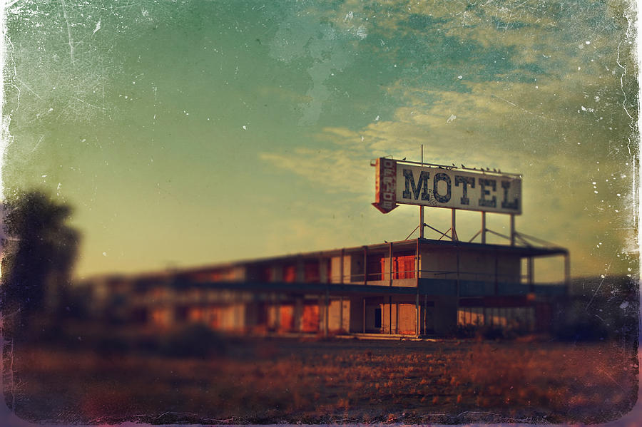 Architecture Photograph - We Met at the Old Motel by Laurie Search