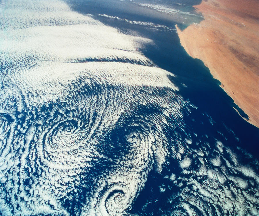 Weather Systems Above The Earth Viewed From Space by Stockbyte