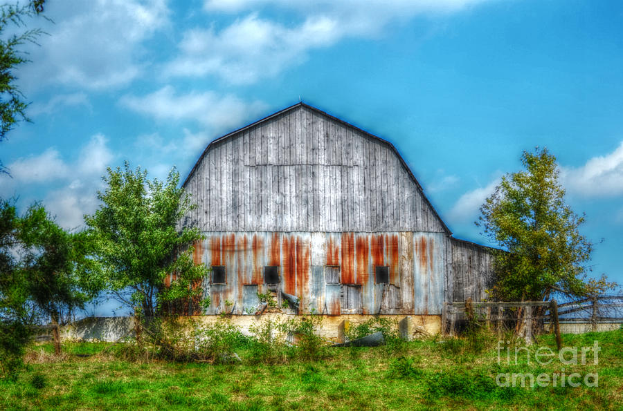 Weathered Barn Photograph by Peggy Franz