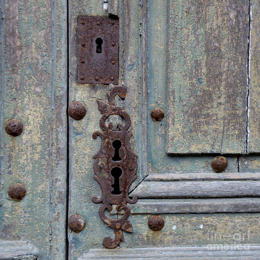 Door Photograph - Weathered by Lainie Wrightson