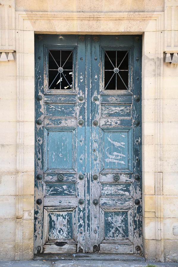Weathered Paris Door Photograph by Catherine Murton
